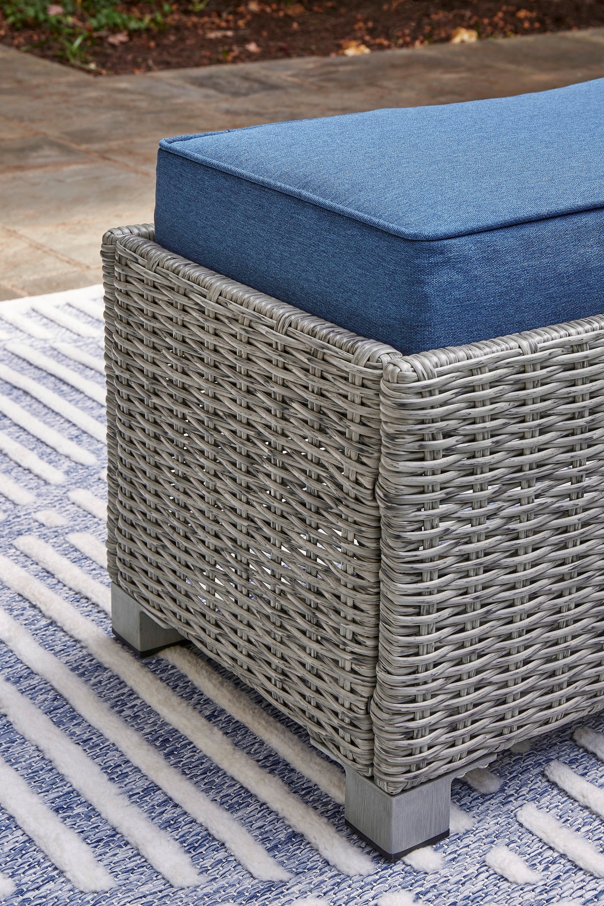 Naples Beach Outdoor Bench with Cushion