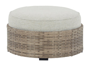 Calworth Outdoor Ottoman with Cushion