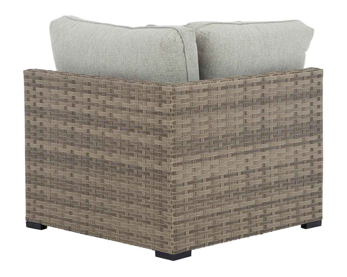 Calworth Outdoor Corner with Cushion (Set of 2)