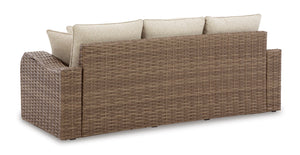 Sandy Bloom Outdoor Sofa with Cushion