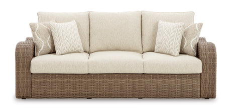 Sandy Bloom Outdoor Sofa with Cushion