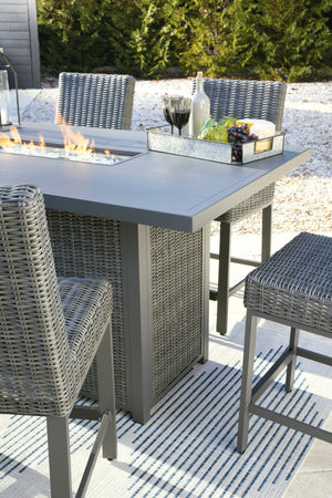 Palazzo Outdoor Bar Table with Fire Pit