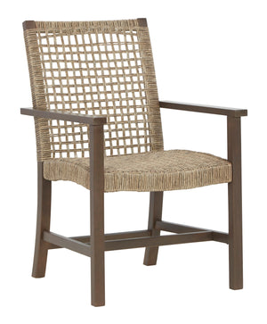 Germalia Outdoor Dining Arm Chair (Set of 2)