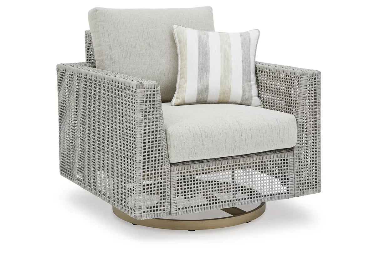 Seton Creek Outdoor Swivel Lounge with Cushion