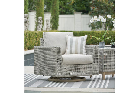 Seton Creek Outdoor Swivel Lounge with Cushion