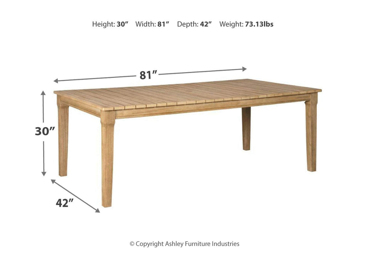 Clare View Dining Table with Umbrella Option