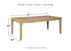 Clare View Dining Table with Umbrella Option