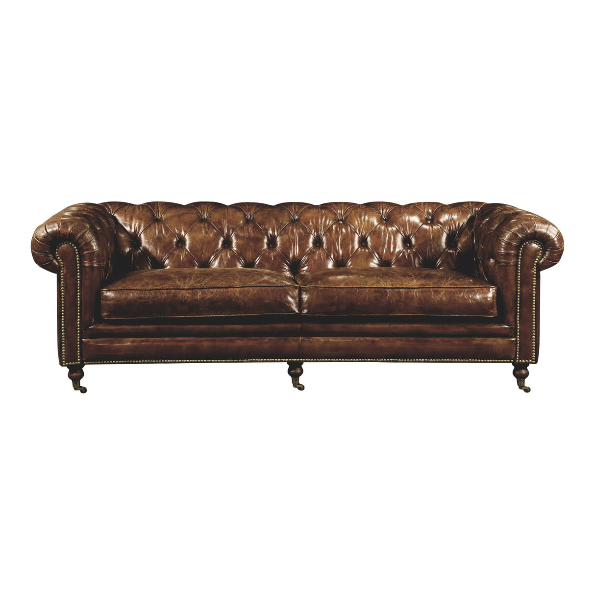 Birmingham Sofa Dark Brown Leather