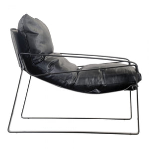 Connor Club Chair Onyx Black Leather