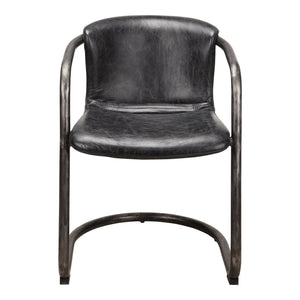 Freeman Dining Chair Onyx Black Leather -M2