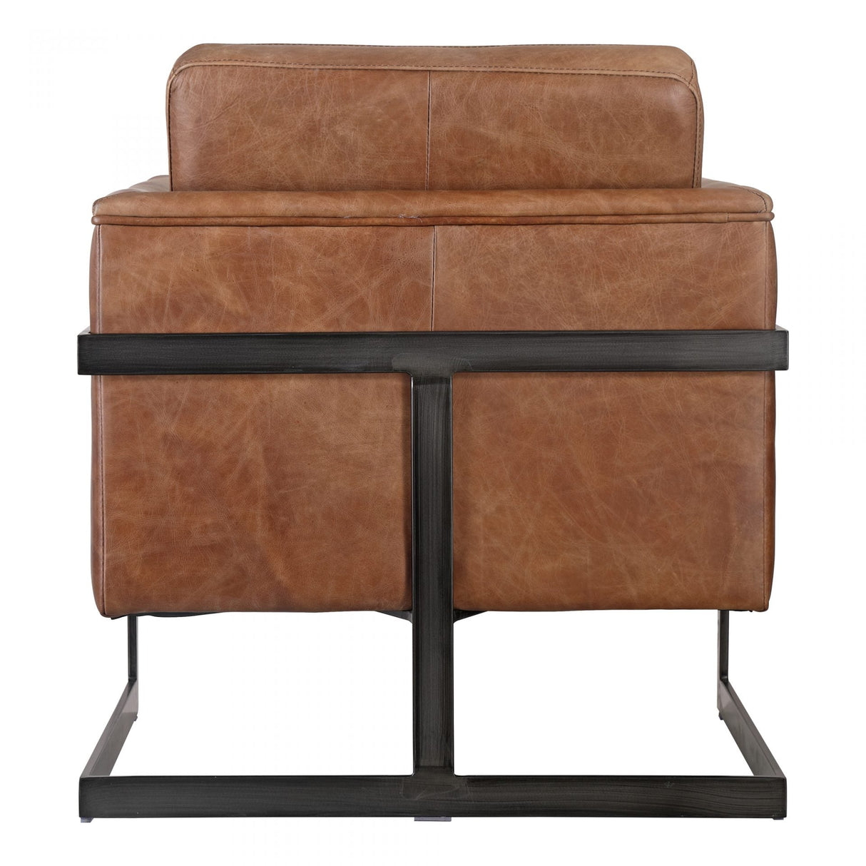 Luxley Club Chair Open Road Brown Leather