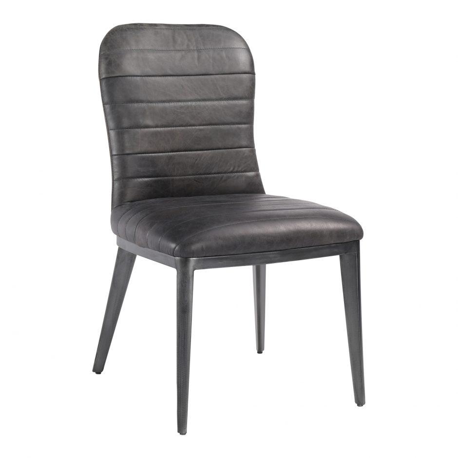 Shelton Dining Chair Nimbus Black Leather-M2