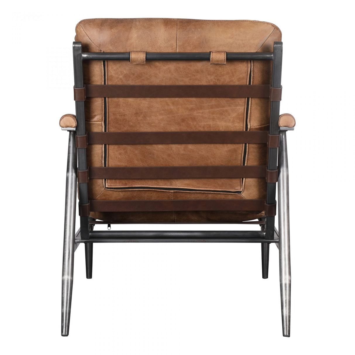 Shubert Accent Chair Open Road Brown Leather