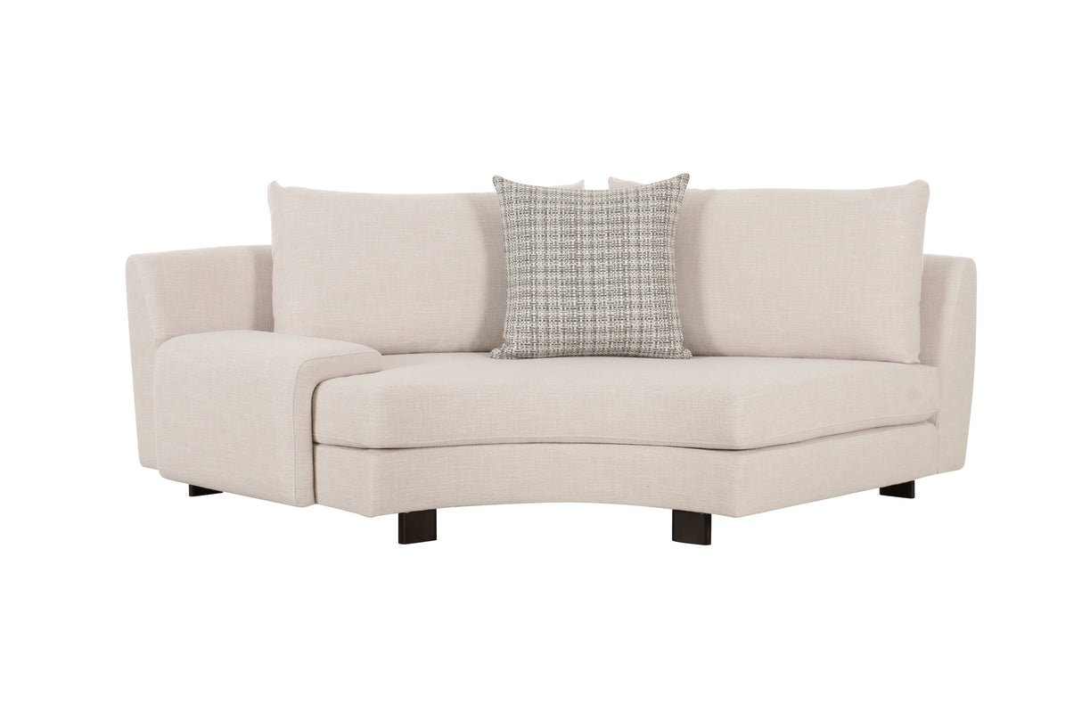 Deniz Brown Left Arm Facing Seater