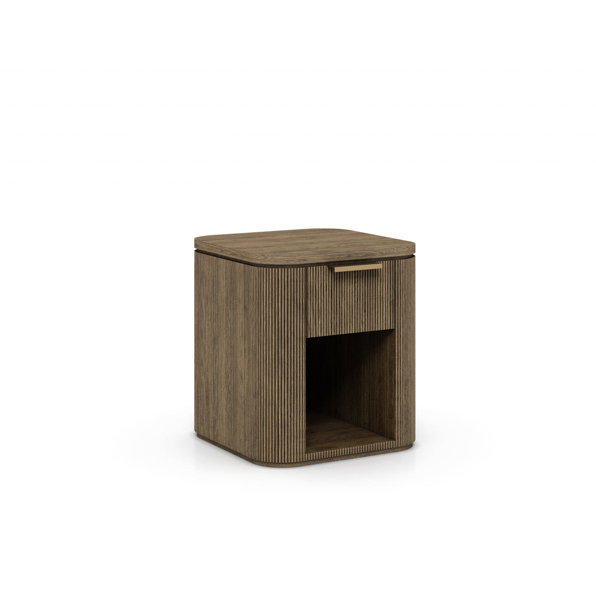 Rustic Haven Oak One Drawer Nightstand