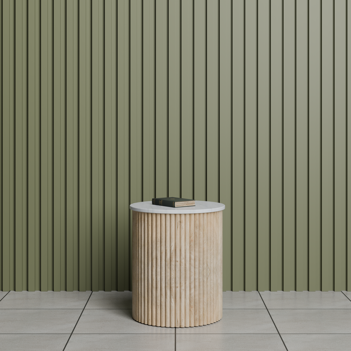 Ribbed Lamp Table