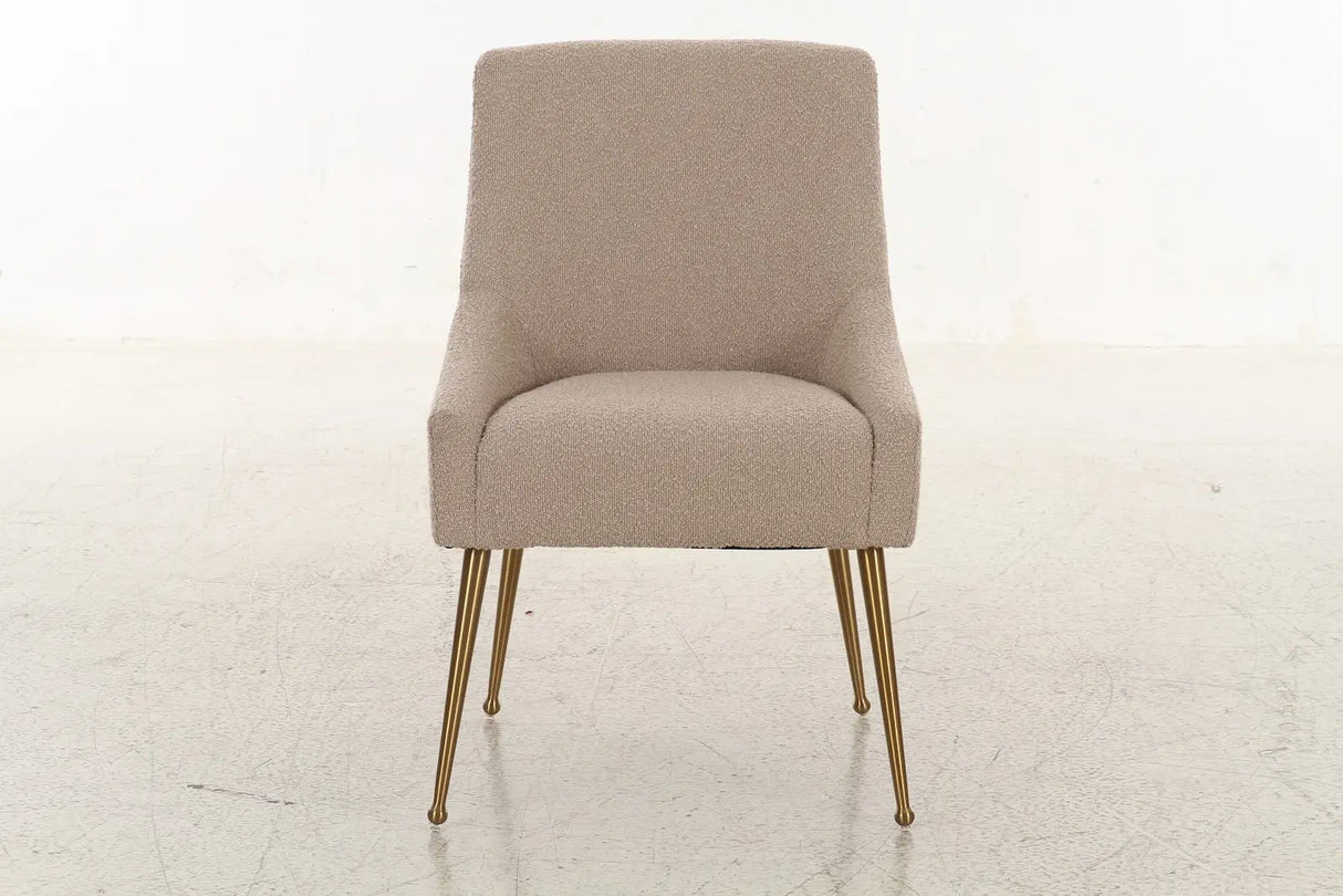 Serenity Tan Boucle Dining Chairs