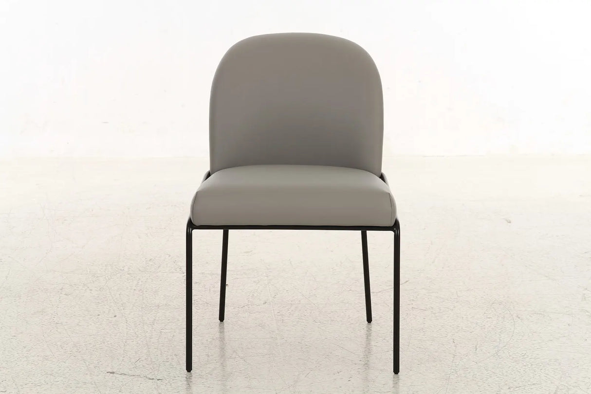 Landscape Gray PU Dining Chair