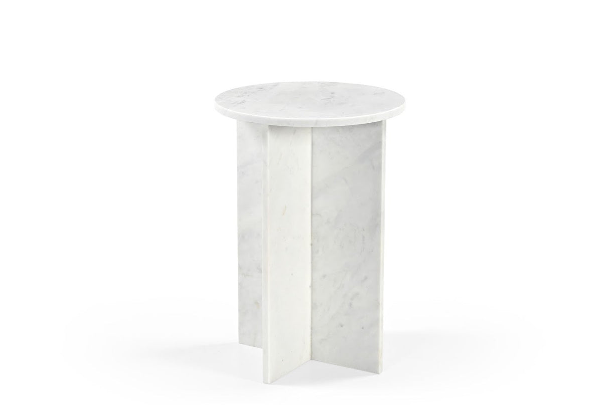 Kendall MARBLE SIDE TABLE White