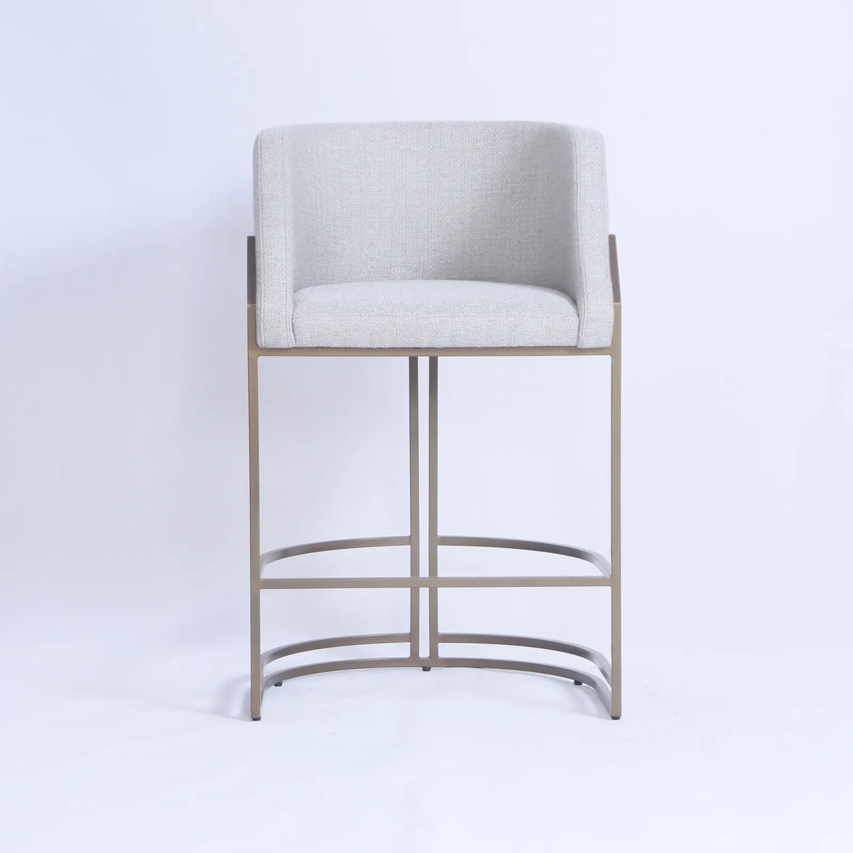 Prism Beige Linen Counter Stool Dining Chair