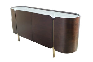 Twirl Wave Dark Brown Sideboard Table