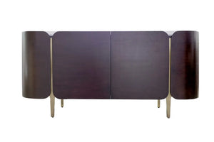 Twirl Wave Dark Brown Sideboard Table