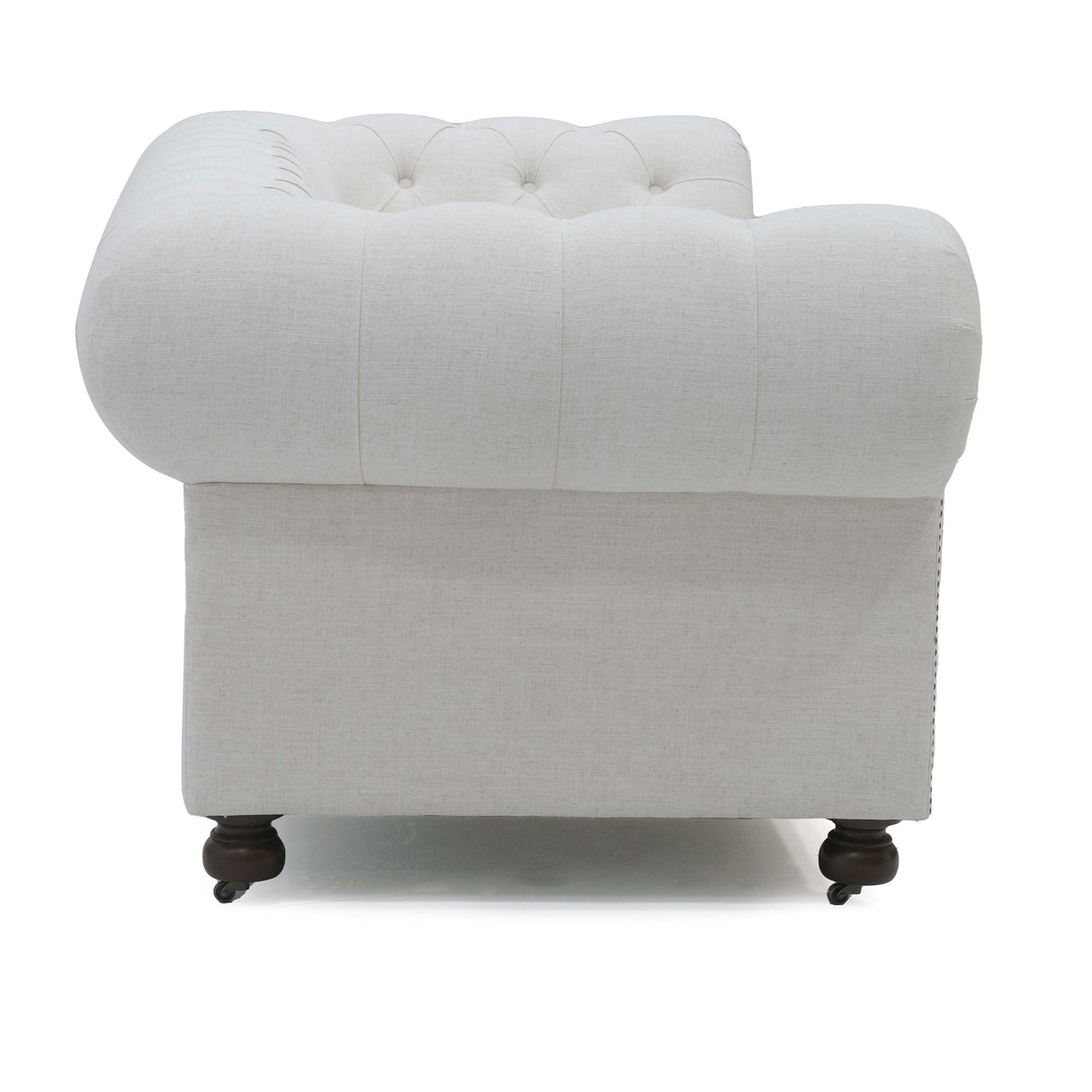 Olivia Tufted Beige Sofa (236Cm)