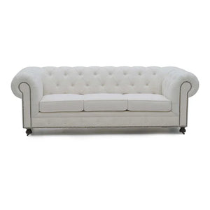 Olivia Tufted Beige Sofa Set