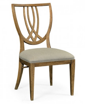 Cambridge Collection - Shield Back English Brown Oak Dining Side Chair