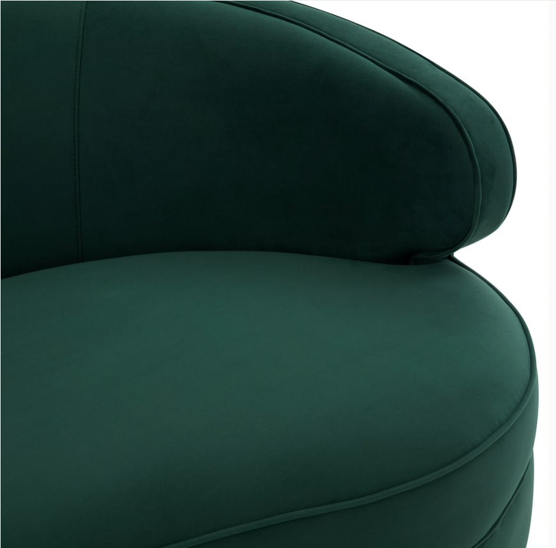 Baila Green Velvet Loveseat