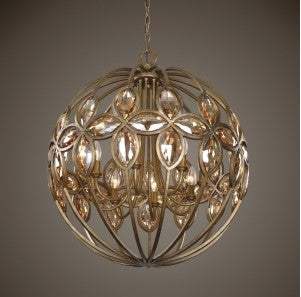 Ambre, 8 Lt. Chandelier