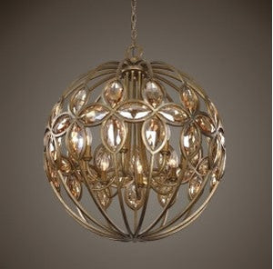 Ambre, 8 Lt. Chandelier