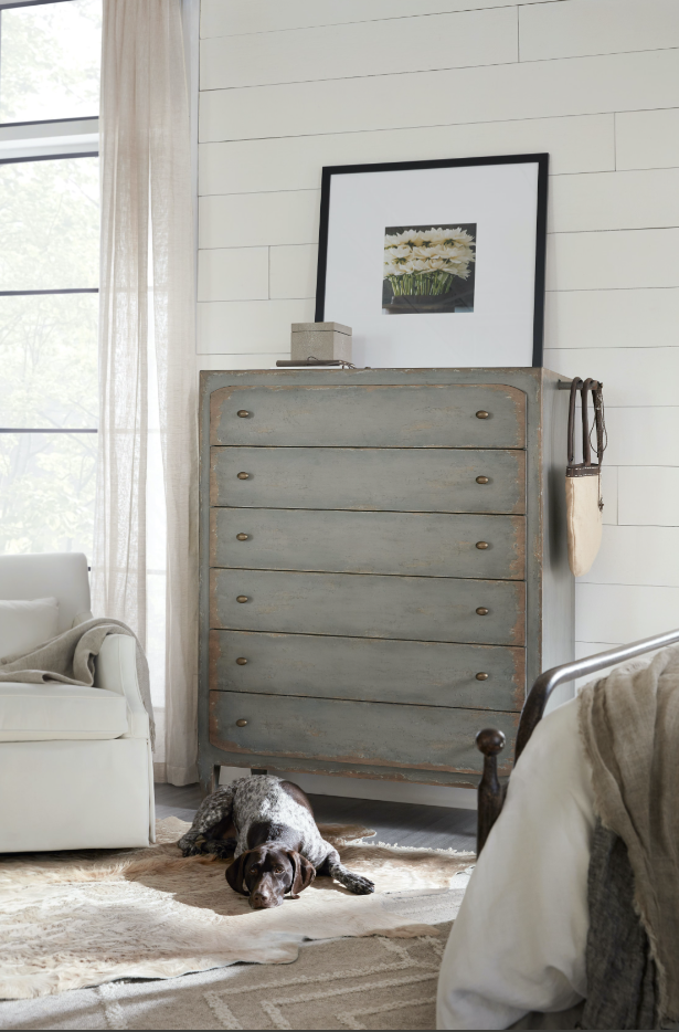 Ciao Bella Six-Drawer Chest- Speckled Gray