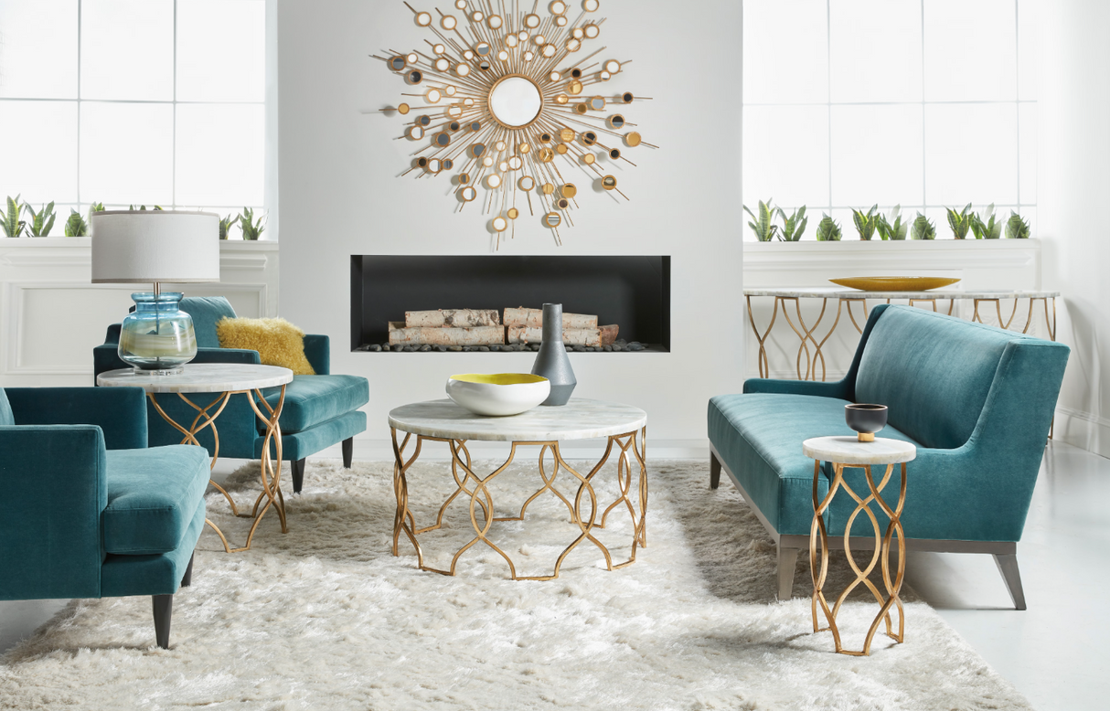 Melange Corrina Round Lamp Table