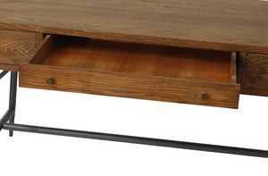 Nolan Burnished Oak Desk