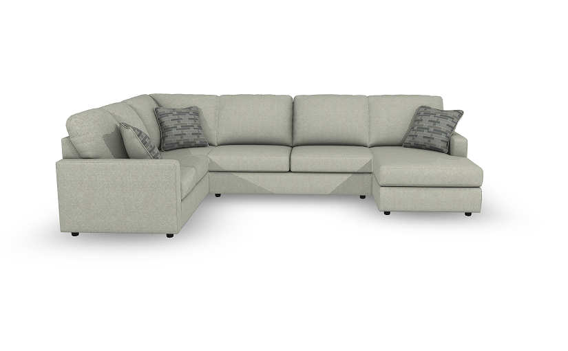 Edenfield White Raf Sectional