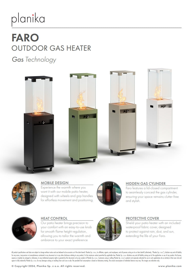 Planika Outdoor heater -Black