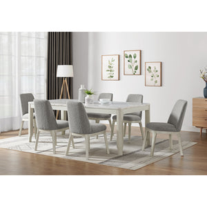 South Beach Light Grey Bouclé Dining Side Chair