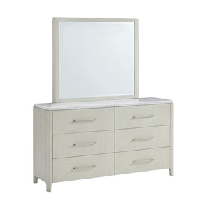 South Beach Light Grey Marbel King Bedroom Set