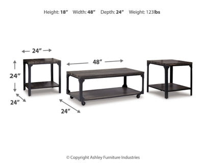 Jandoree Table (Set of 3) (120.015cm x 60.96cm)