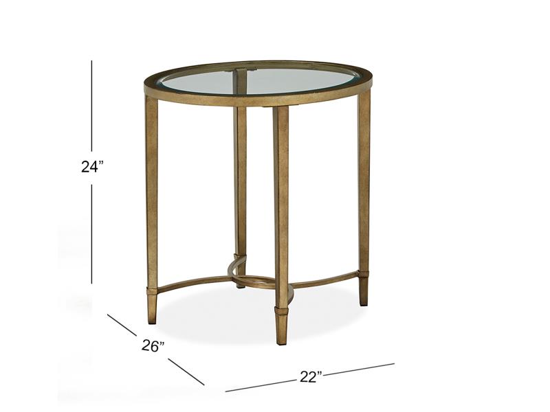 Oval End Table