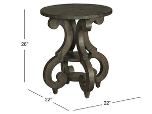 Round Accent End Table