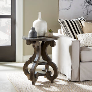 Round Accent End Table