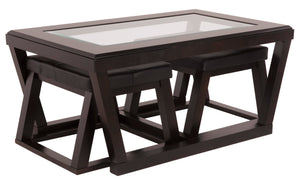 Kelton Coffee Table with Nesting Stools