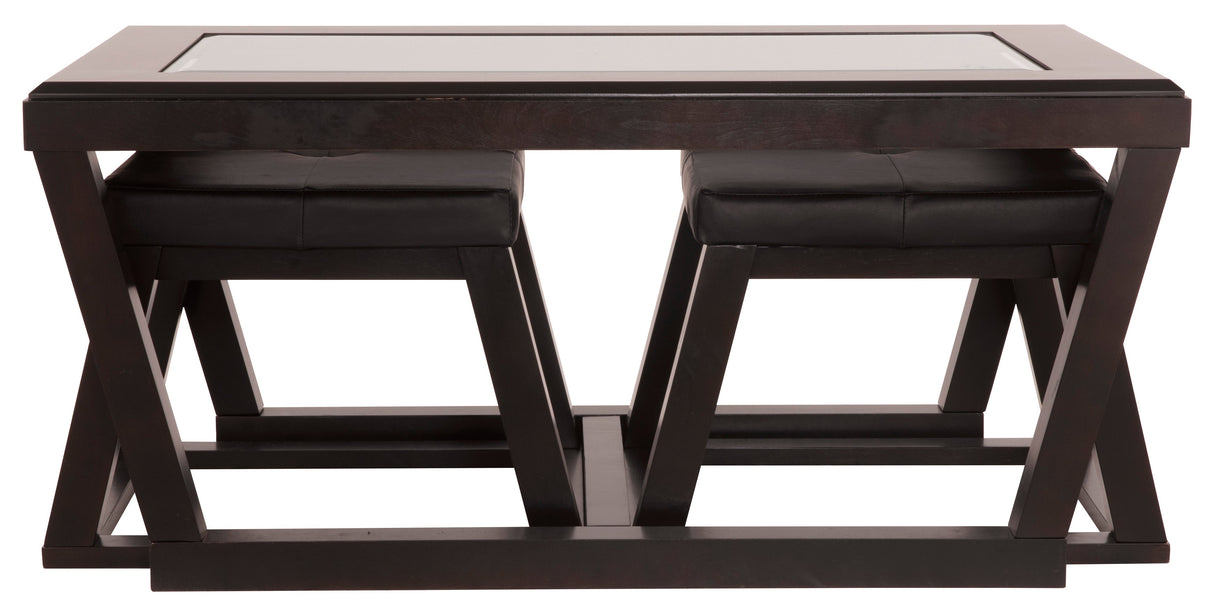 Kelton Coffee Table with Nesting Stools