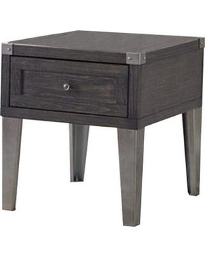 Todoe End Table with USB Ports & Outlets