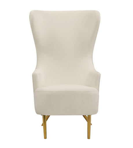 Julia Cream Wingback Velvet Chair