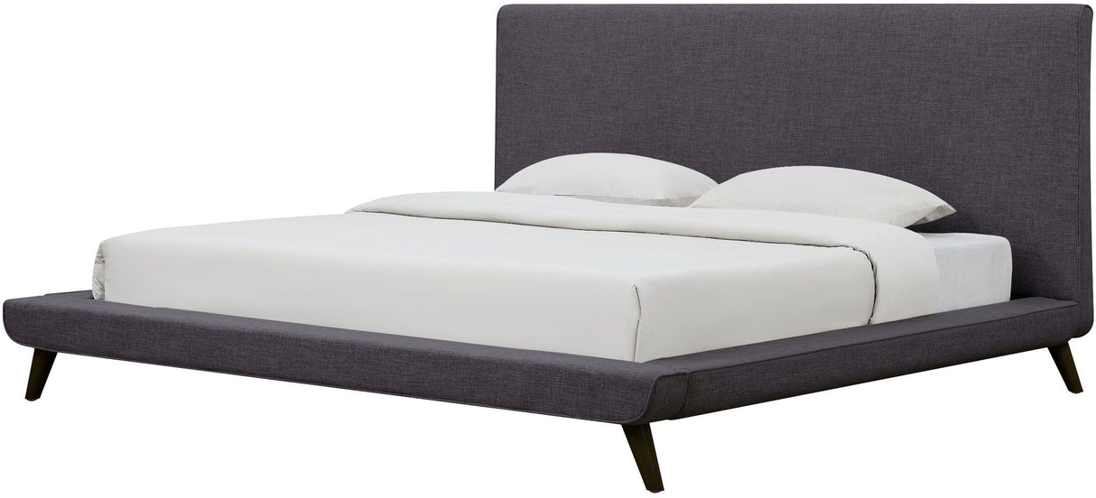 Nixon Grey Linen Bed in Queen