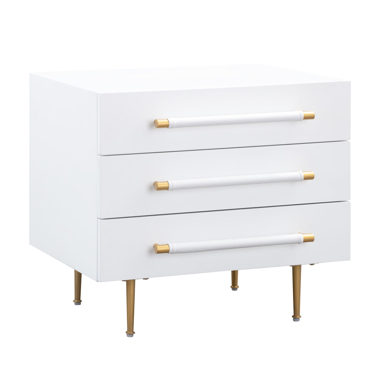 Trident White Nightstand