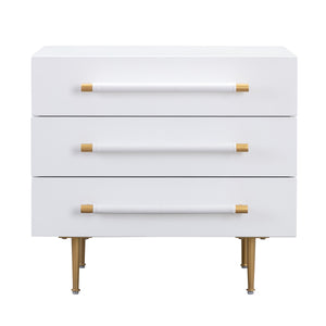 Trident White Nightstand